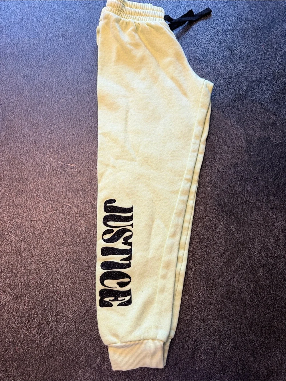 Justice Kids Lime Green 'Positive Thoughts Daily' Sweatpants size 7/8